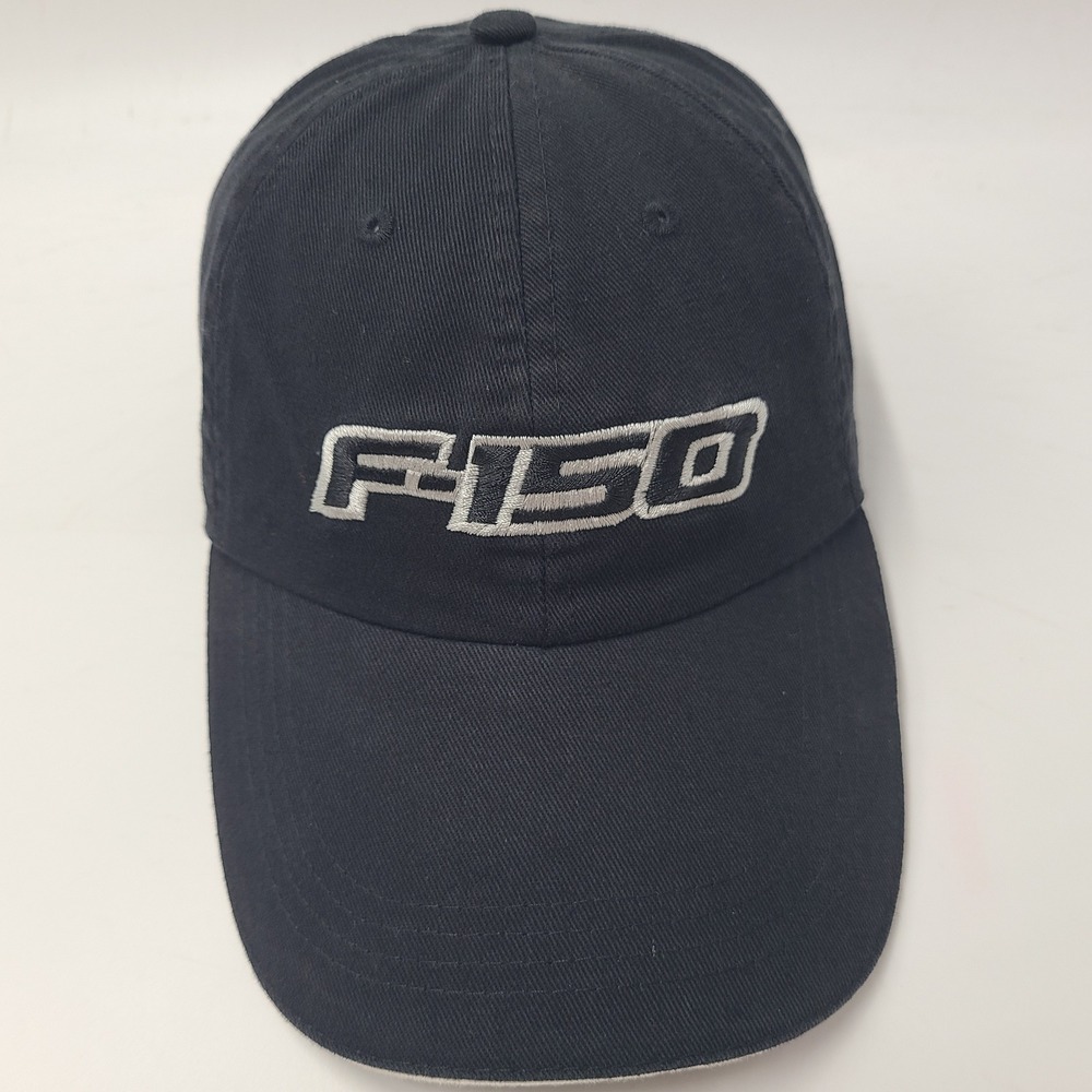 Ford Hat Adjustable (Fits Small) Black Gray F-150 Built Ford Tough Casual Cotton